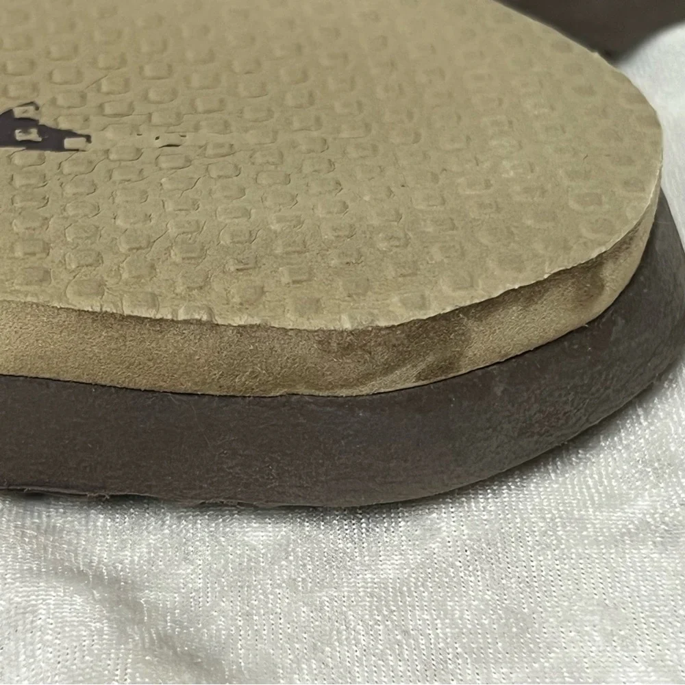 NIKE 6Y THONG Brown/Beige FLIP FLOPS BEACH SANDALS